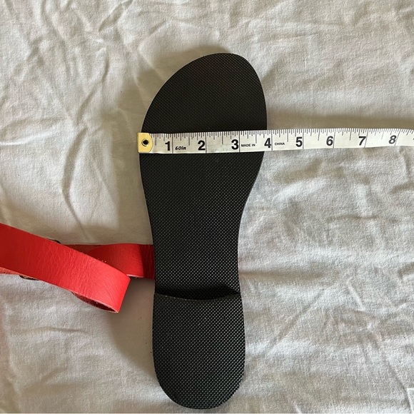 Kionas Dione Greek Made Wearable Art Strappy Red Leather Sandals US 8/8.5 NWOT - Picture 14 of 16